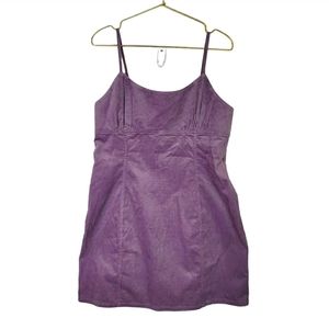 Wild Fable Purple Corduroy Adjustable Straps Mini Dress Sz. L